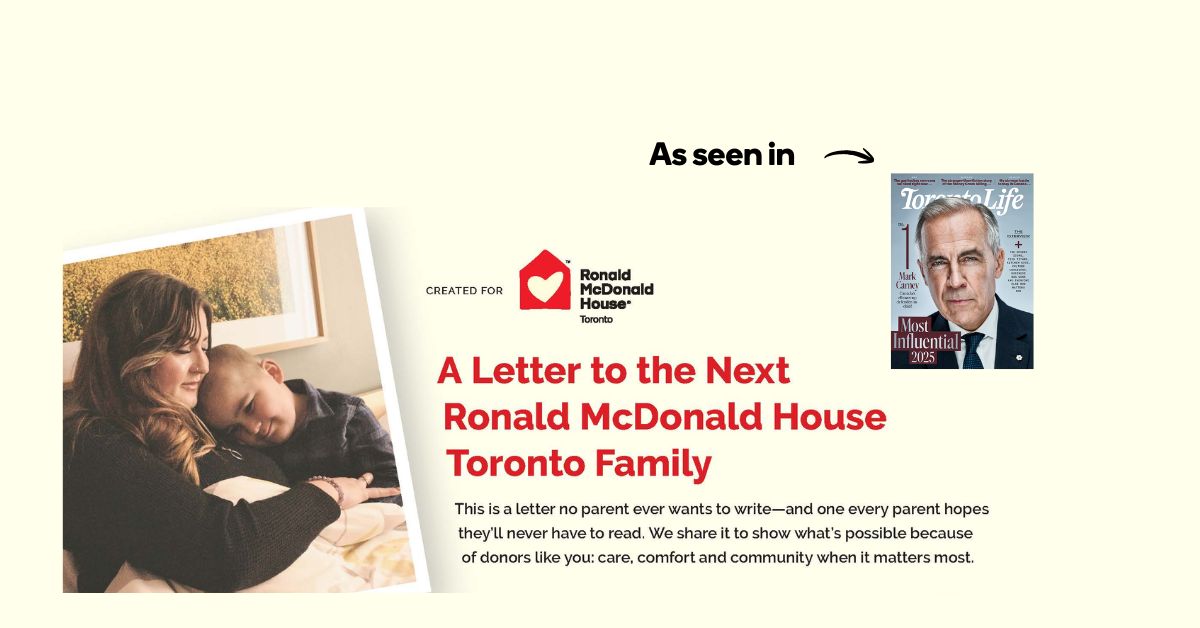 Ron Rundel Toronto A Mother’s Letter, A City’s Spotlight: Ronald McDonald House Toronto ...